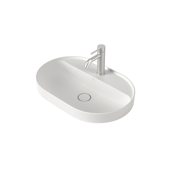 Caroma Liano II 600mm Pill Inset Basin + Tap Landing