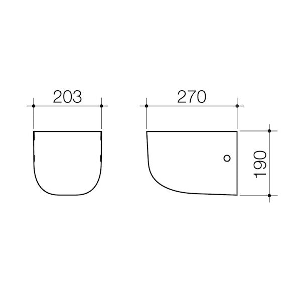 Caroma Care Shroud For Care Wall Basins