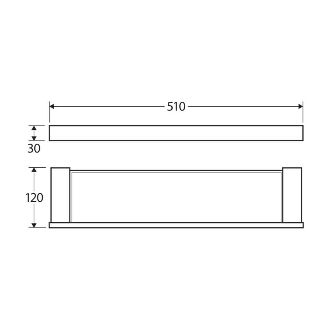 Fienza KOKO Glass Shelf