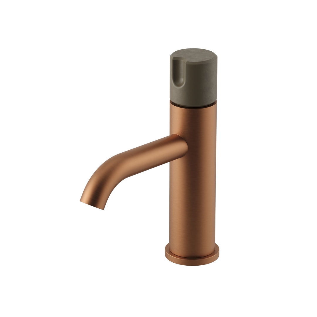 Meir X Nood Co. Alchemy Progressive Basin Mixer - Lustre Bronze Olive