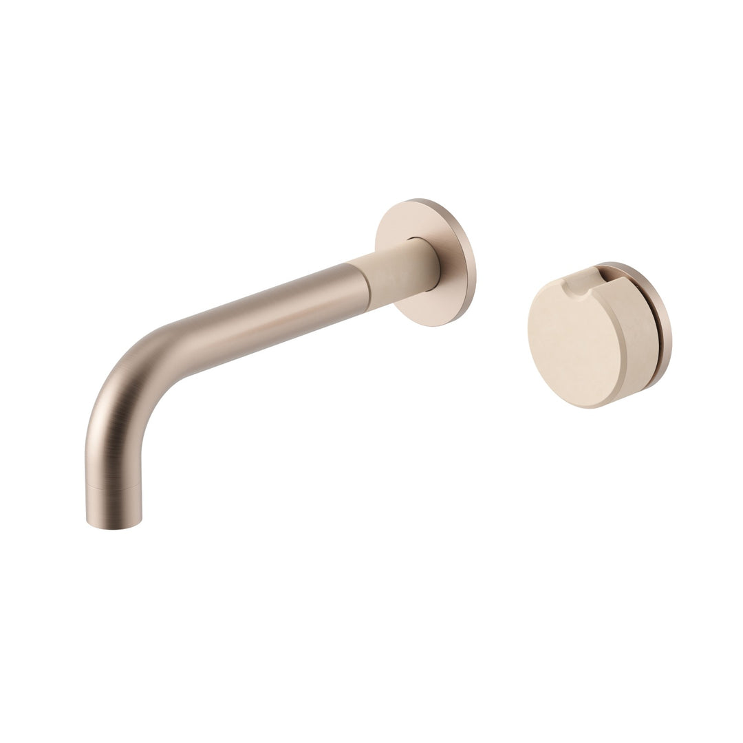 Meir X Nood Co. Alchemy Progressive Wall Basin Mixer Set - Champagne Mushroom