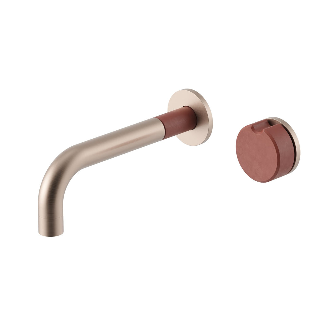 Meir X Nood Co. Alchemy Progressive Wall Basin Mixer Set - Champagne Musk