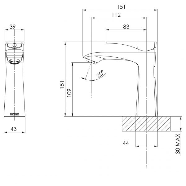 Phoenix Argo Basin Mixer - Design 10