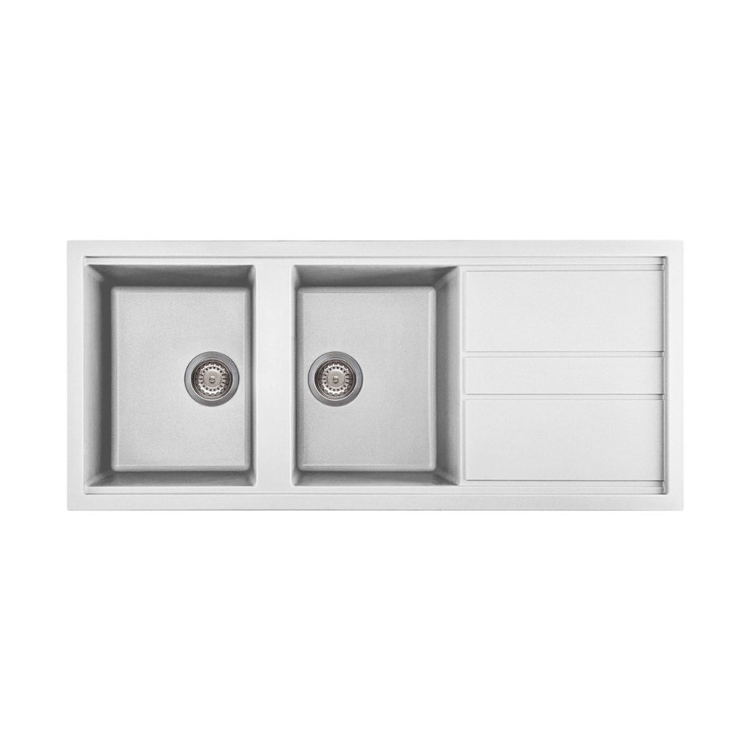 Artusi Granitek Double Bowl Sink NTH 1160 x 510mm