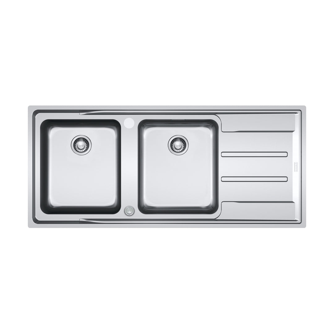 Franke Aton Double Bowl Drainer Sink - Design 10