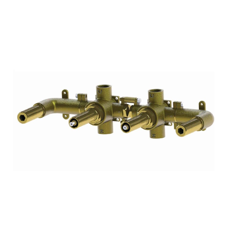Arcisan Universal In Wall Body for Dual Progressive Mixers with Dual Side Outlets