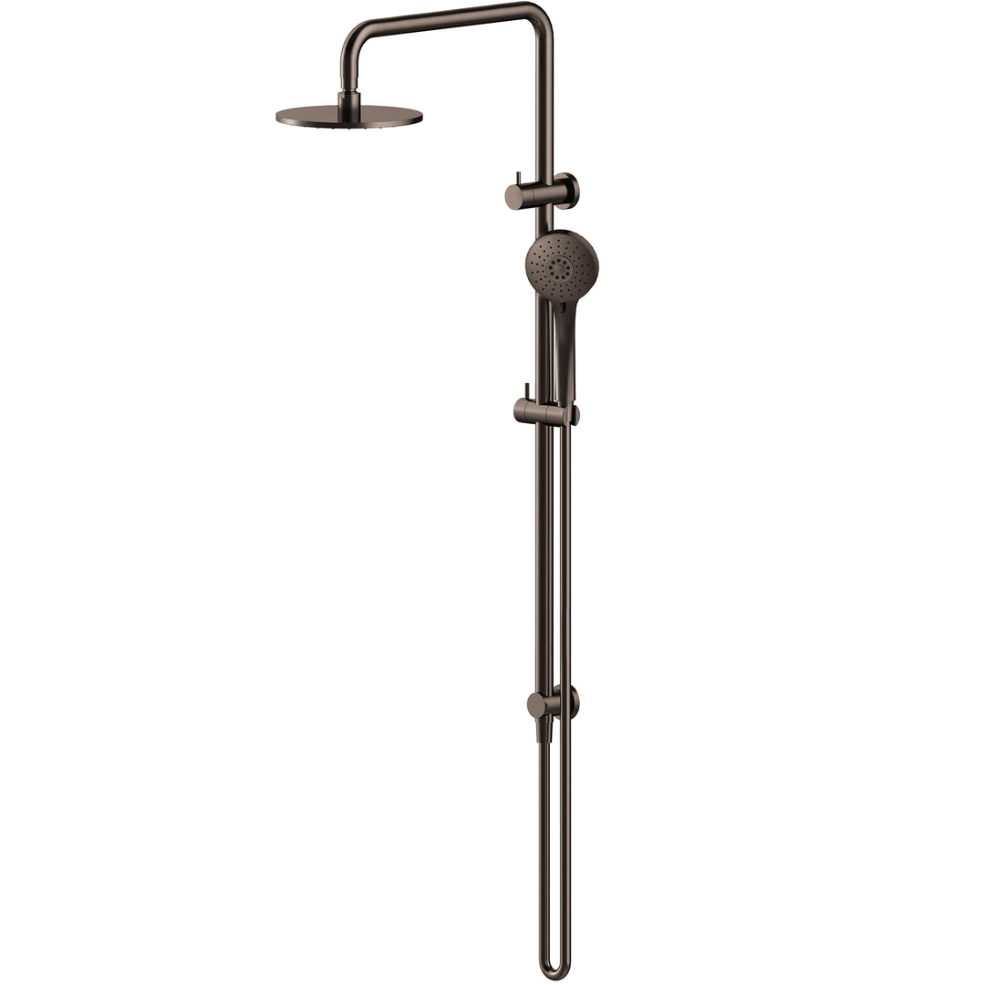 Axus Shower Column + Hand Shower Top Diverter Dark Bronze