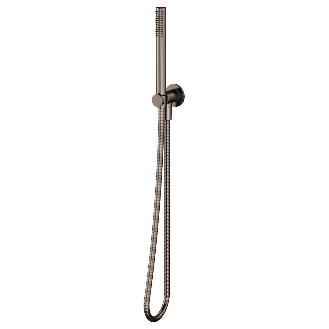Axus Tubular Hand Shower Fixed Elbow + Hose Set Dark Bronze