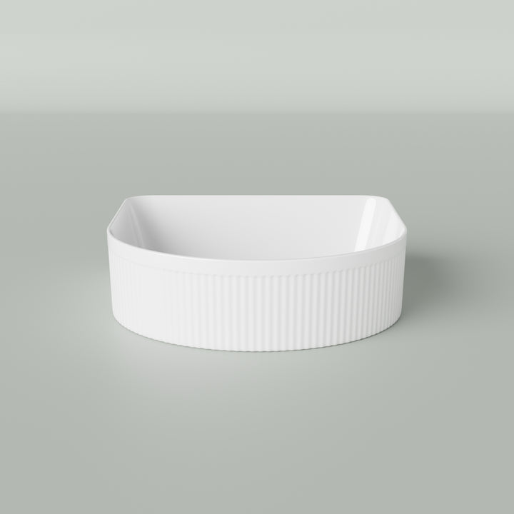 Marquis Arco Fluted Above Counter Ceramic Basin