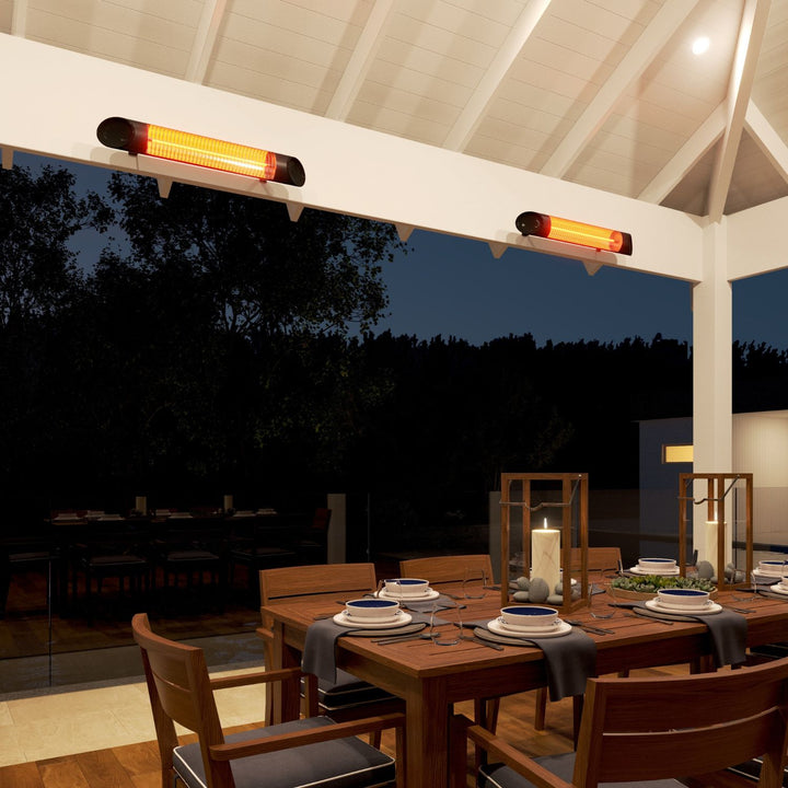 Ash 2000W Wall Mounted Outdoor Heater with Remote 900mm