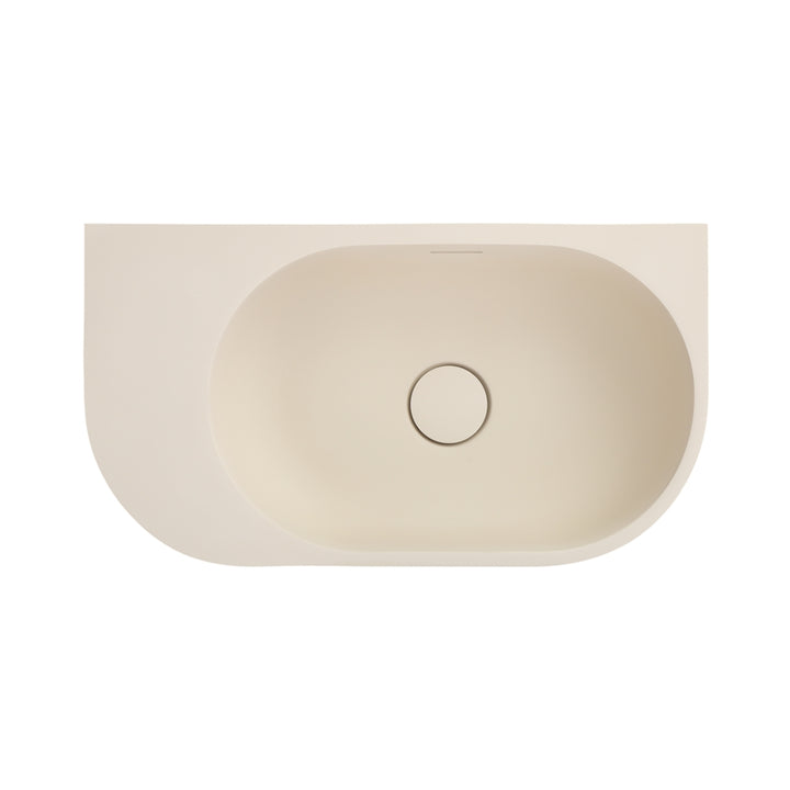 Bella Vista Elysia Wall Hung Basin Left Hand Overflow 500 x 275mm