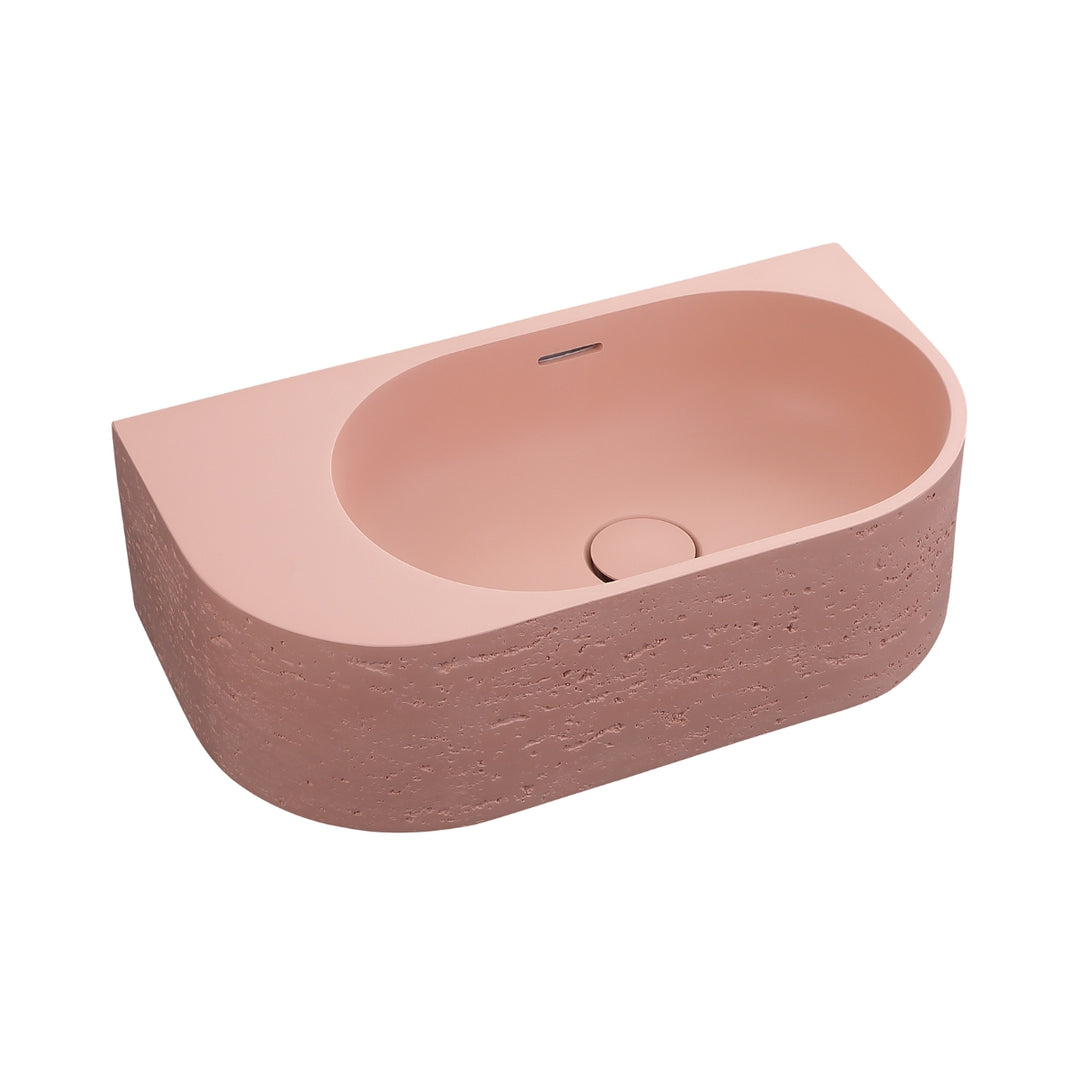 Bella Vista Elysia Wall Hung Basin Left Hand Overflow 500 x 275mm