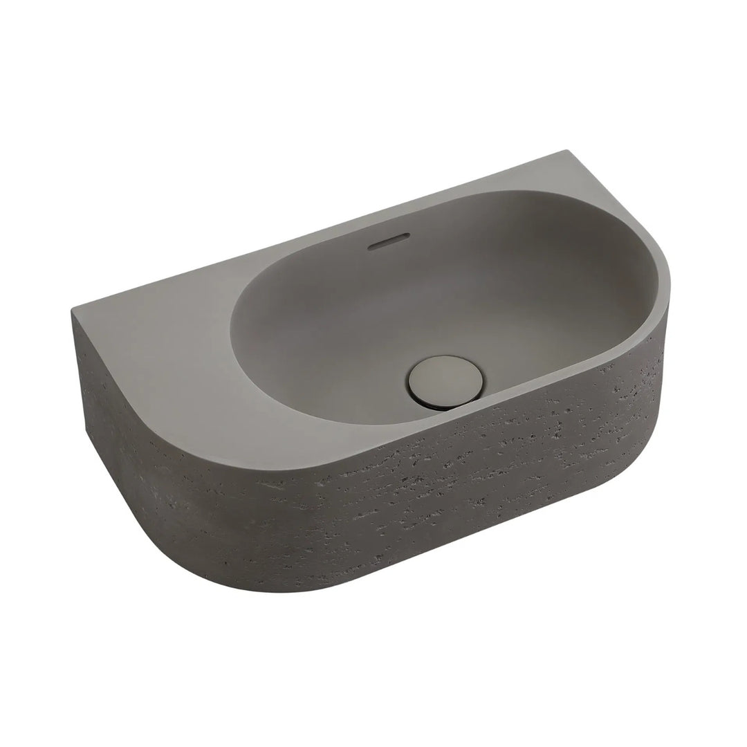 Bella Vista Elysia Wall Hung Basin Left Hand Overflow 500 x 275mm