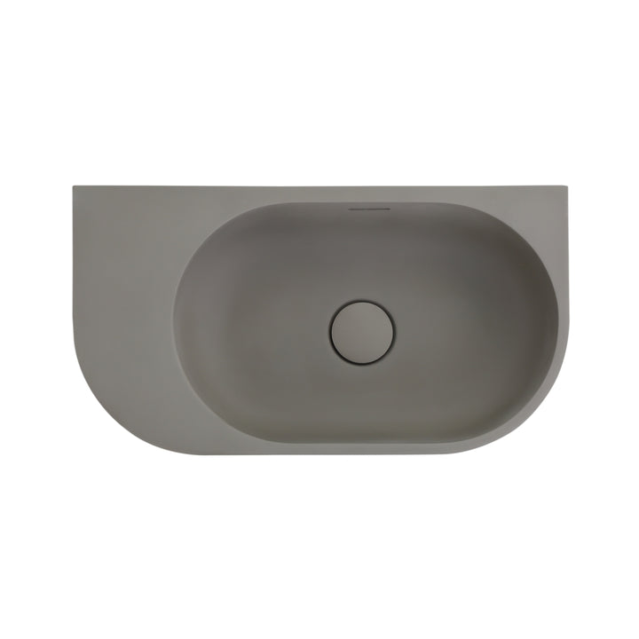 Bella Vista Elysia Wall Hung Basin Left Hand Overflow 500 x 275mm