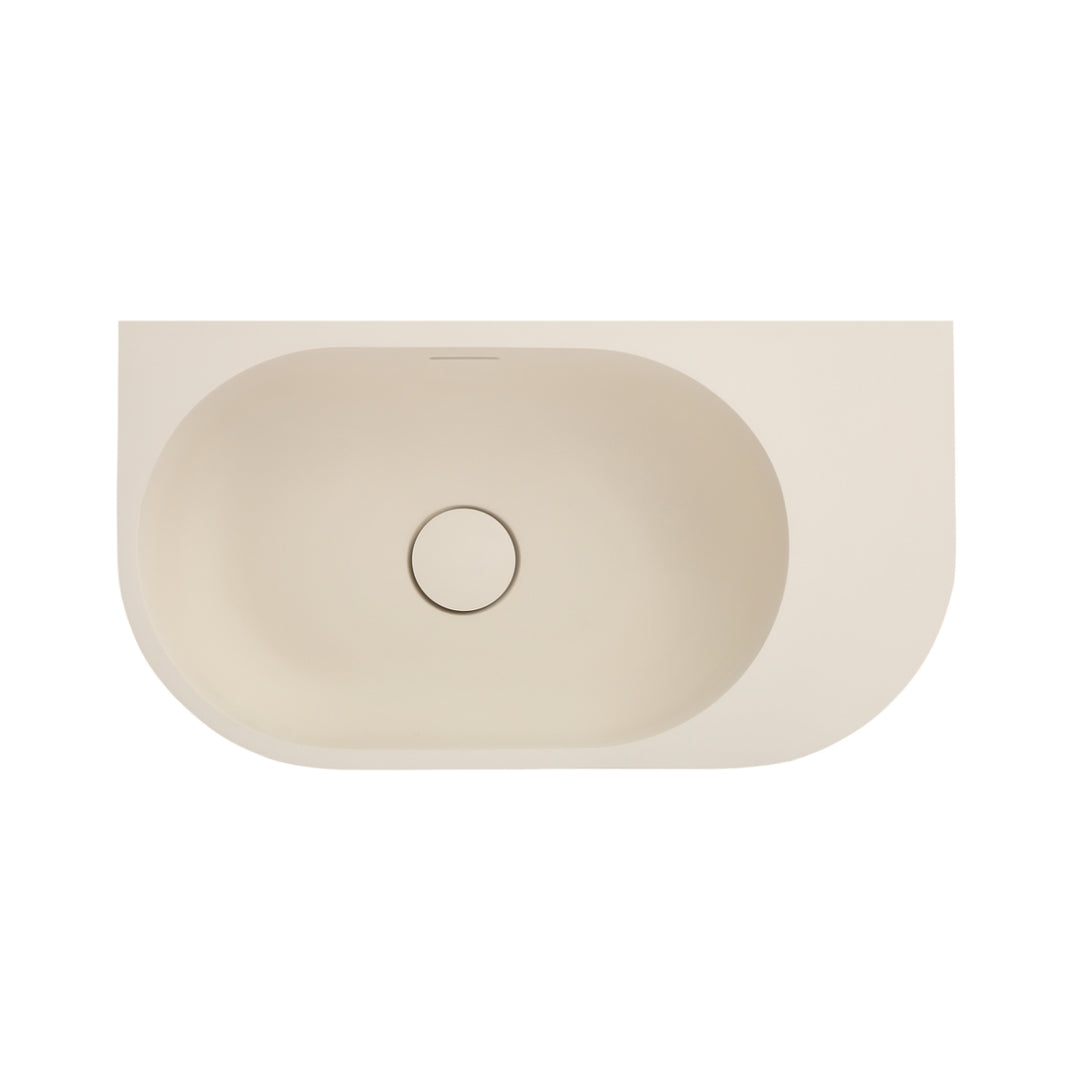 Bella Vista Elysia Wall Hung Basin Right Hand Overflow 500 x 275mm