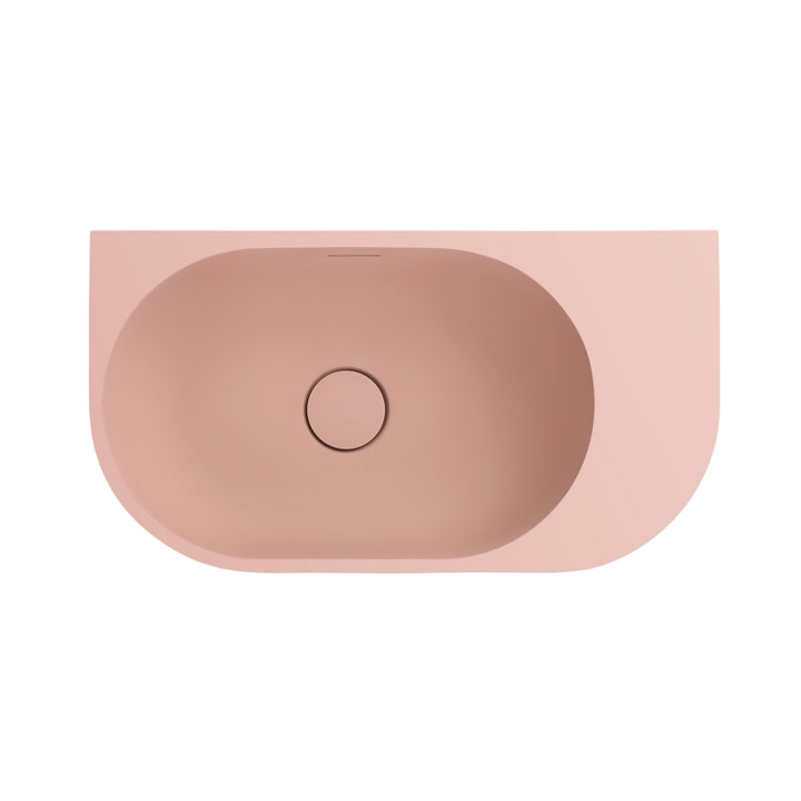Bella Vista Elysia Wall Hung Basin Right Hand Overflow 500 x 275mm