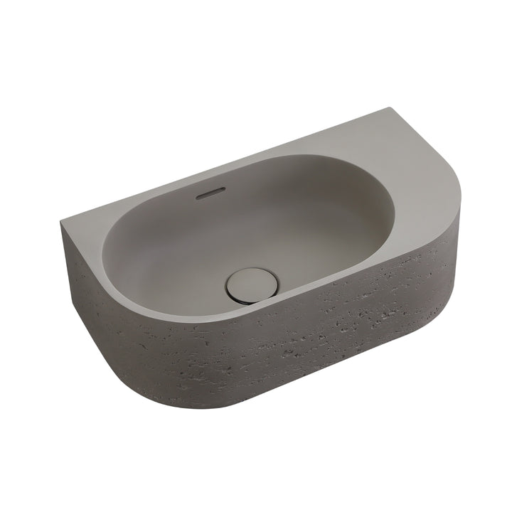 Bella Vista Elysia Wall Hung Basin Right Hand Overflow 500 x 275mm