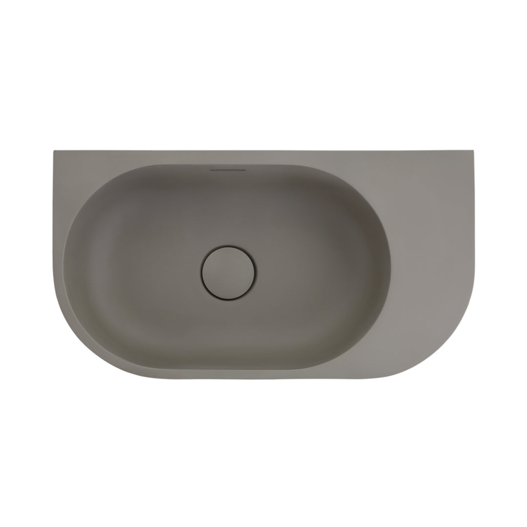 Bella Vista Elysia Wall Hung Basin Right Hand Overflow 500 x 275mm