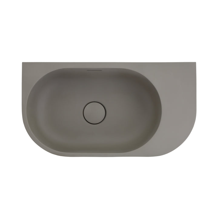 Bella Vista Elysia Wall Hung Basin Right Hand Overflow 500 x 275mm