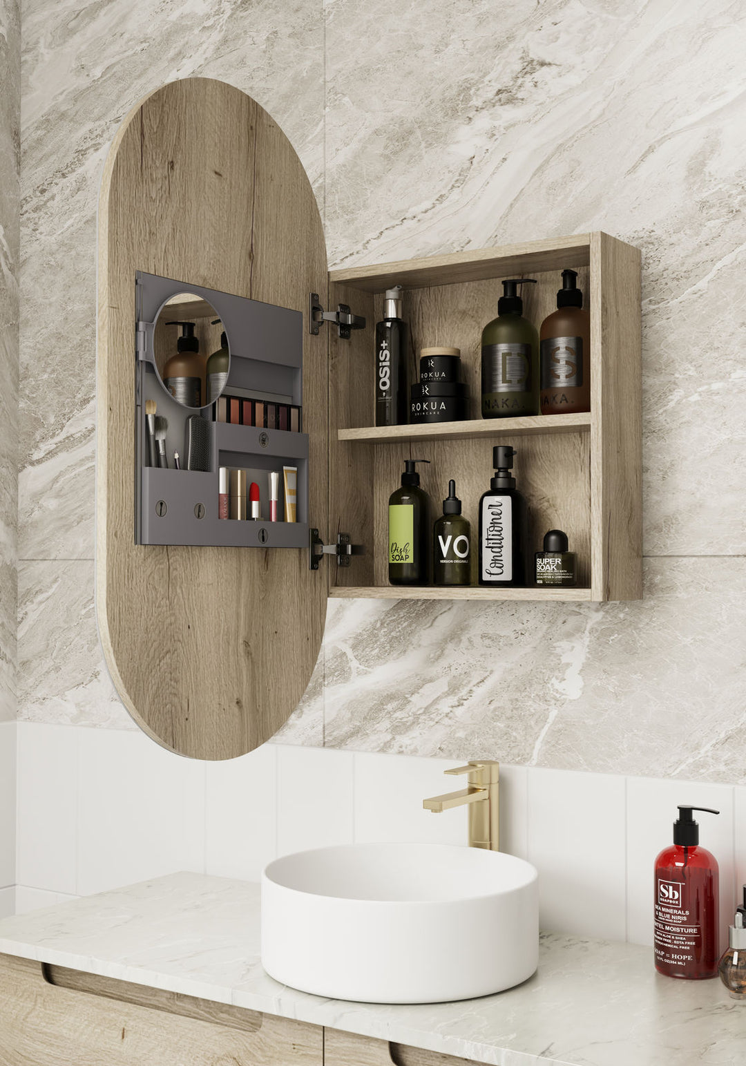 Aulic Beau Monde Shaving Cabinet 450 x 900mm