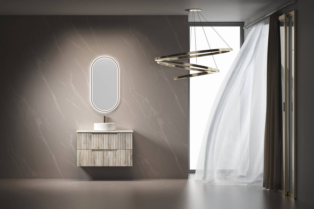 Aulic Beau Monde Oblong LED Mirror 453 x 903mm