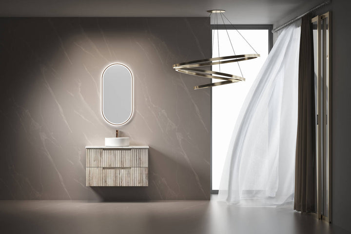 Aulic Beau Monde Oblong LED Mirror 453 x 903mm