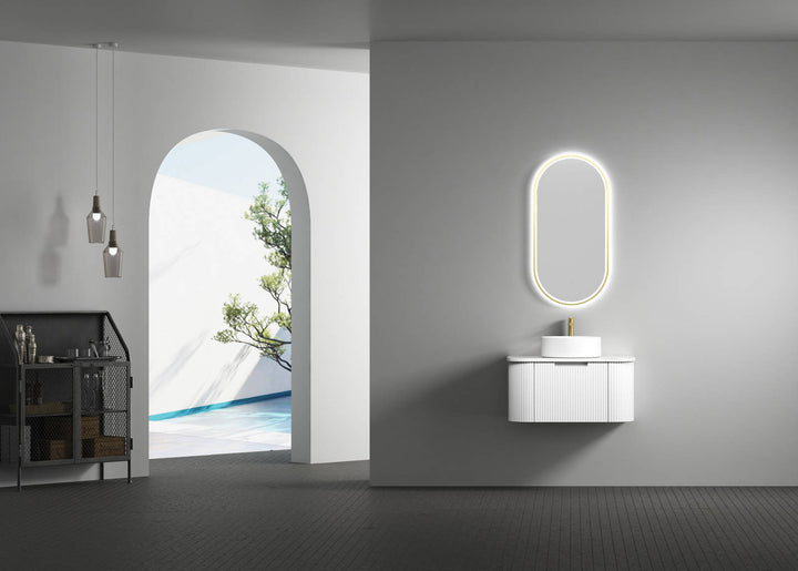 Aulic Beau Monde Oblong LED Mirror 453 x 903mm