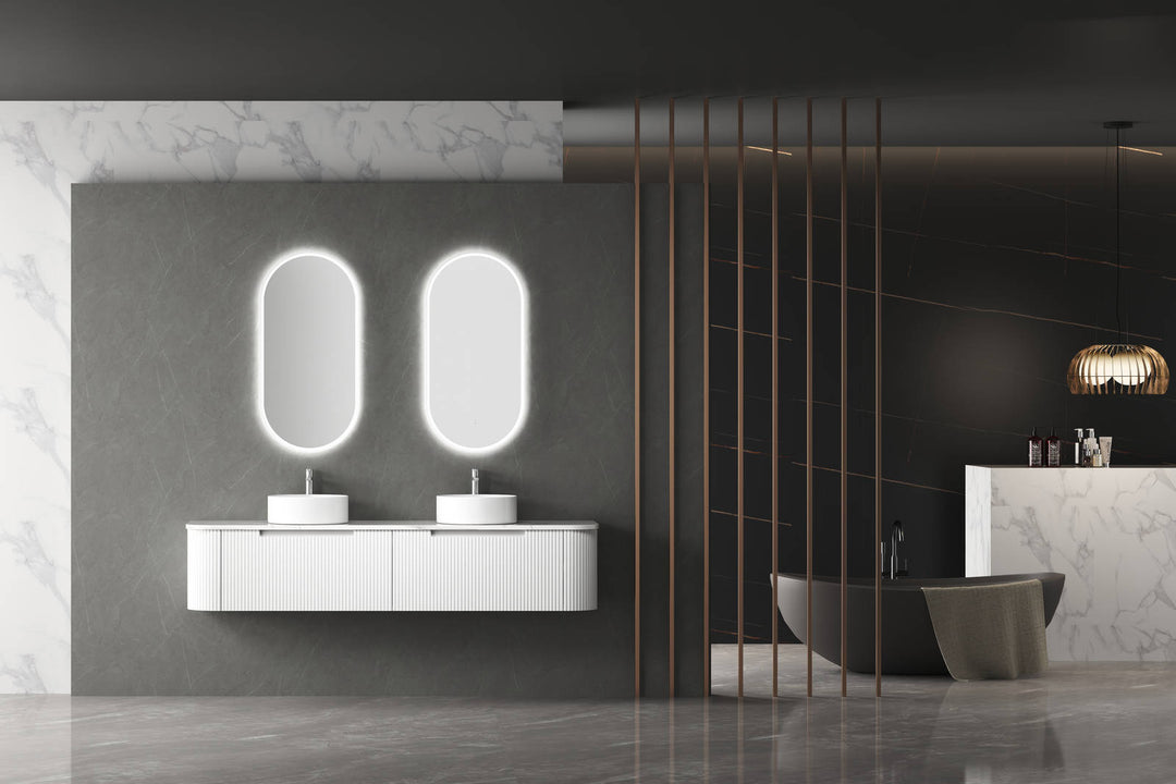 Aulic Beau Monde Oblong LED Mirror 453 x 903mm