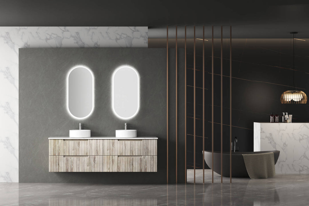 Aulic Beau Monde Oblong LED Mirror 453 x 903mm