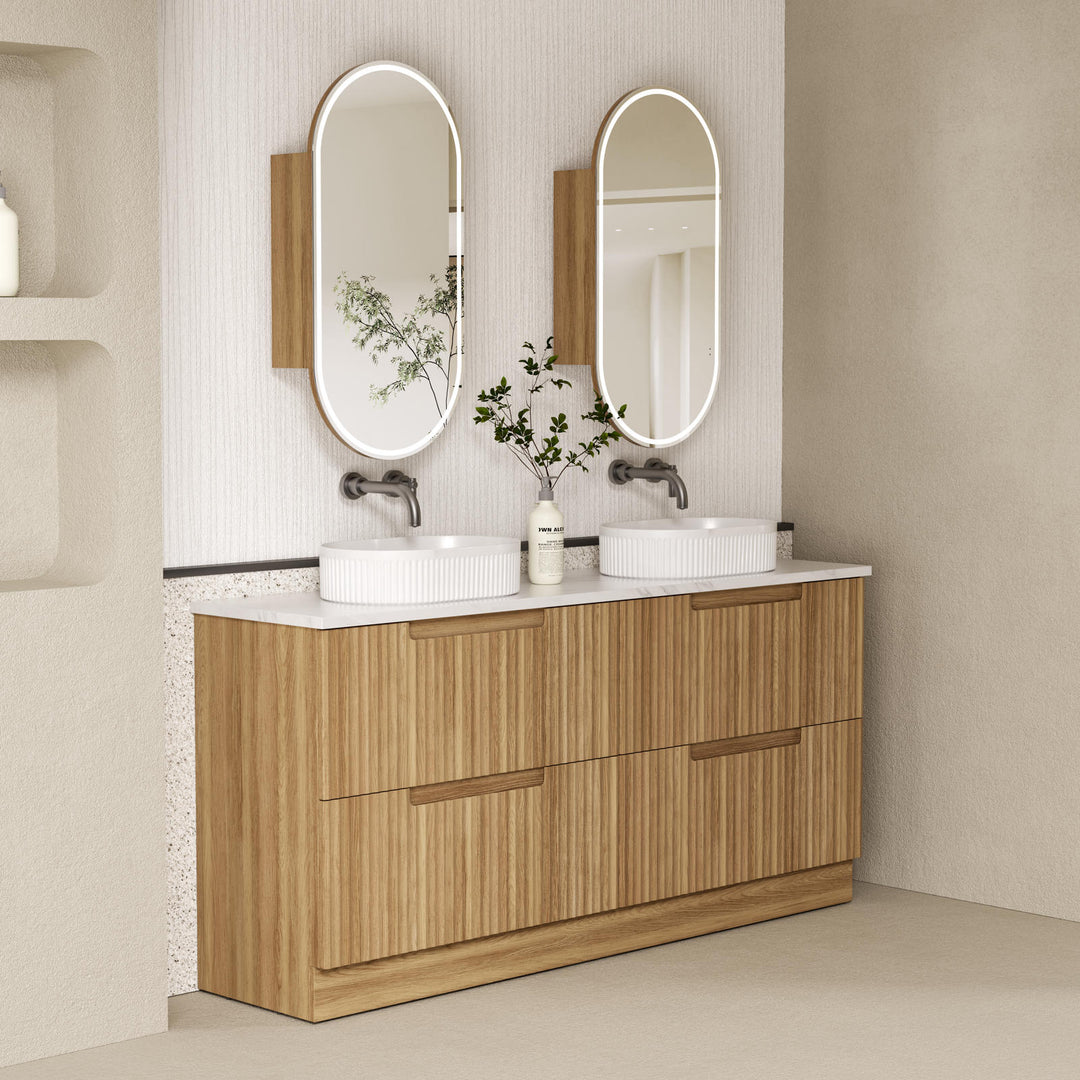 Aulic Lovina Floor Standing Double Vanity - 1800mm - Design 10