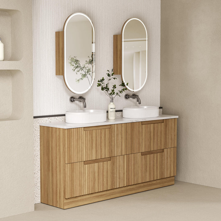 Aulic Lovina Floor Standing Double Vanity - 1800mm - Design 10