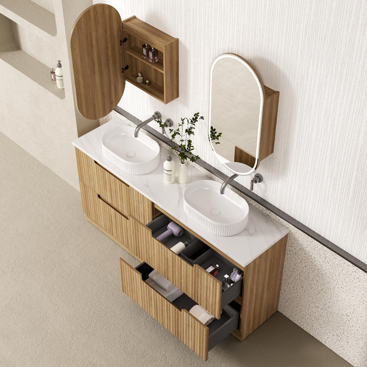 Aulic Lovina Floor Standing Double Vanity - 1800mm - Design 10
