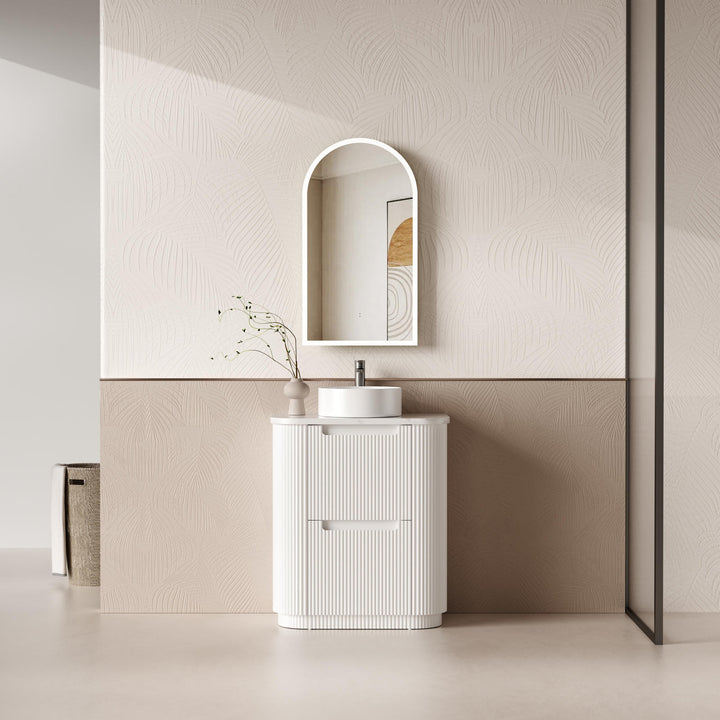 Aulic Curva Floor Standing Vanity - 750mm - Design 10