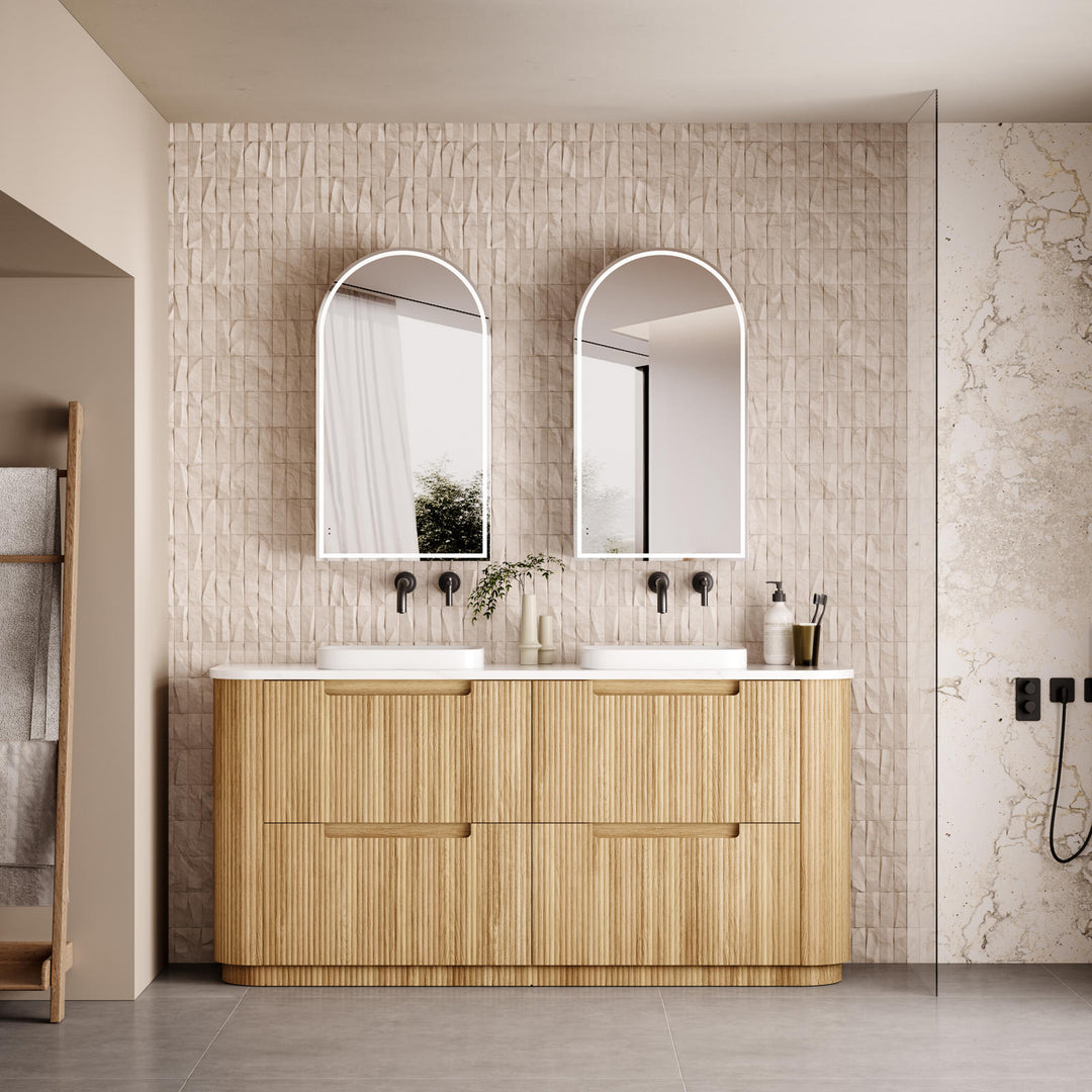 Aulic Varcelli Floor Standing Double Vanity - 1800mm - Design 10