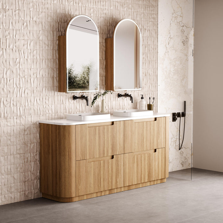 Aulic Varcelli Floor Standing Double Vanity - 1800mm - Design 10