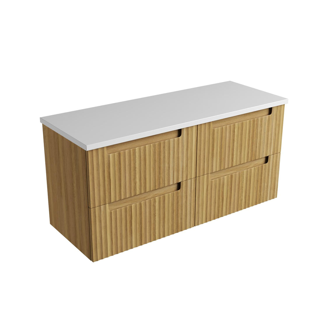 Aulic Lovina Tier Wall Hung Vanity - 1200mm - Design 10