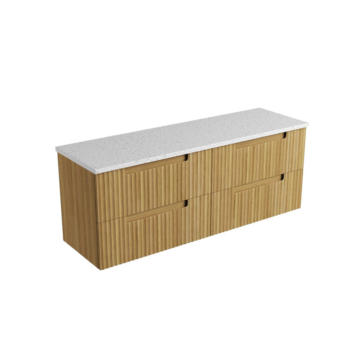 Aulic Lovina Tier Wall Hung Single Vanity - 1500mm - Design 10