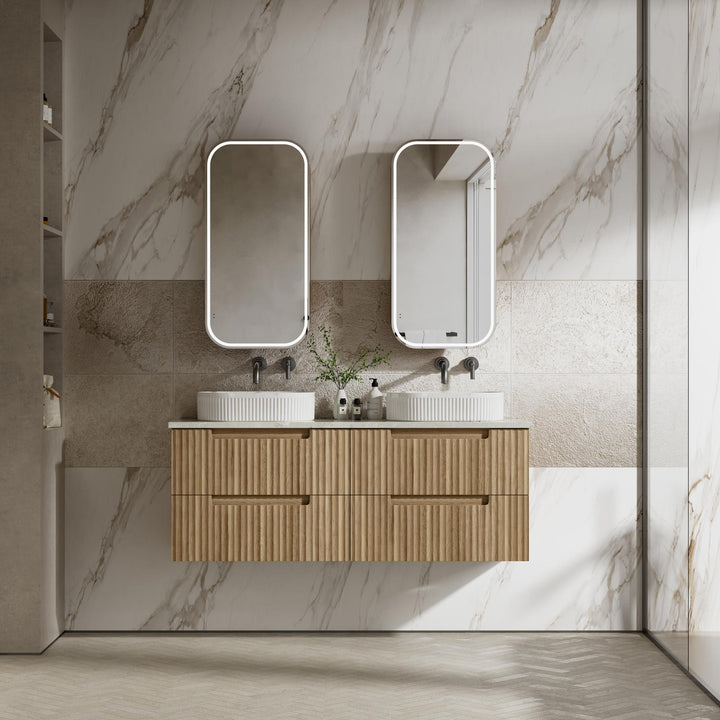 Aulic Lovina Tier Wall Hung Single Vanity - 1500mm - Design 10