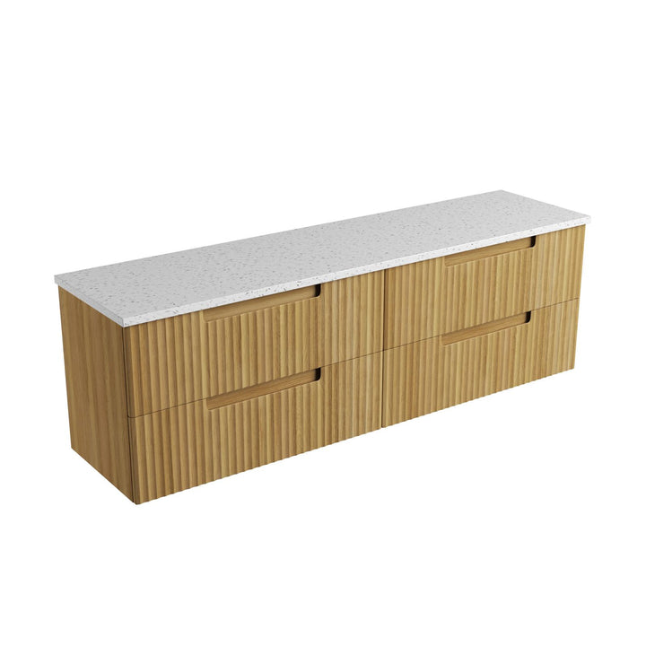 Aulic Lovina Tier Wall Hung Double Vanity - 1800mm - Design 10