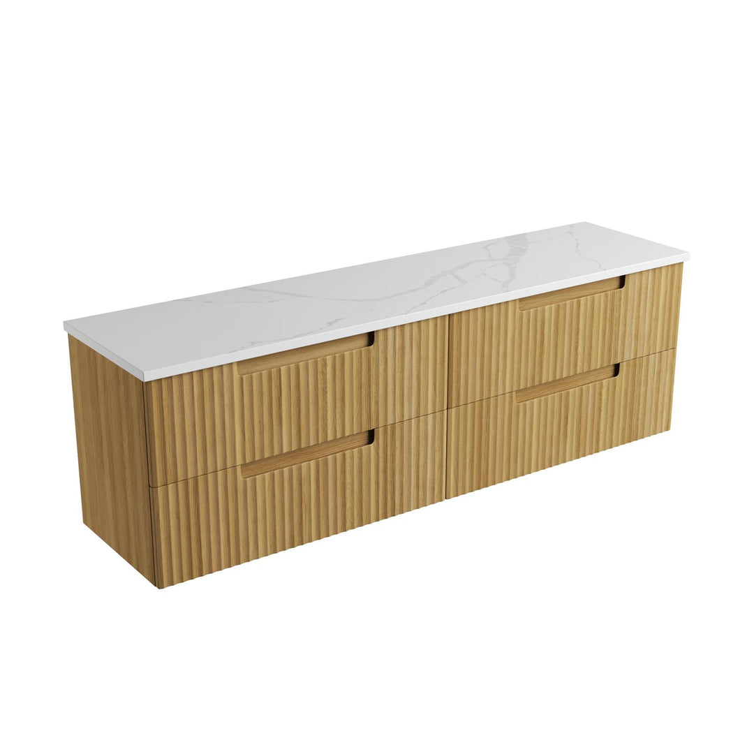 Aulic Lovina Tier Wall Hung Double Vanity - 1800mm - Design 10