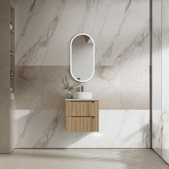 Aulic Lovina Tier Wall Hung Vanity - 600mm - Design 10