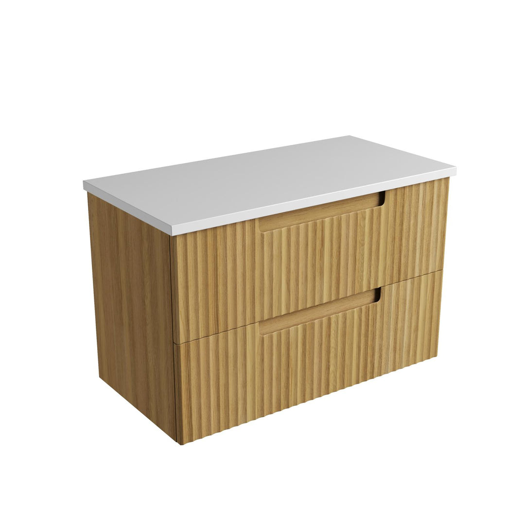 Aulic Lovina Tier Wall Hung Vanity - 900mm - Design 10