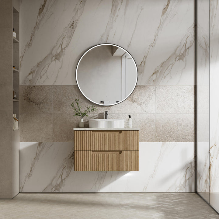Aulic Lovina Tier Wall Hung Vanity - 900mm - Design 10