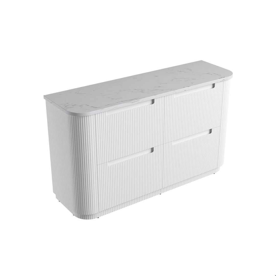 Aulic Curva Floor Standing Double Vanity - 1500mm - Design 10