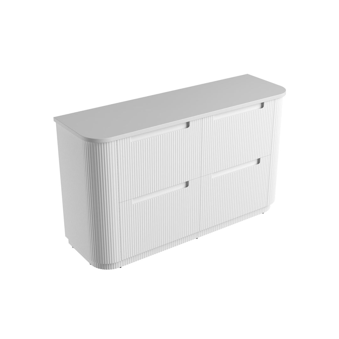 Aulic Curva Floor Standing Double Vanity - 1500mm - Design 10