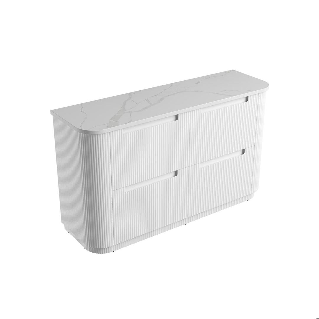 Aulic Curva Floor Standing Double Vanity - 1500mm - Design 10