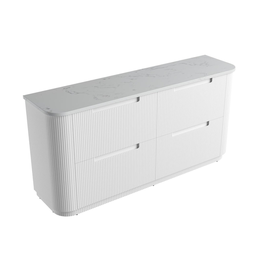 Aulic Curva Floor Standing Double Vanity - 1800mm - Design 10