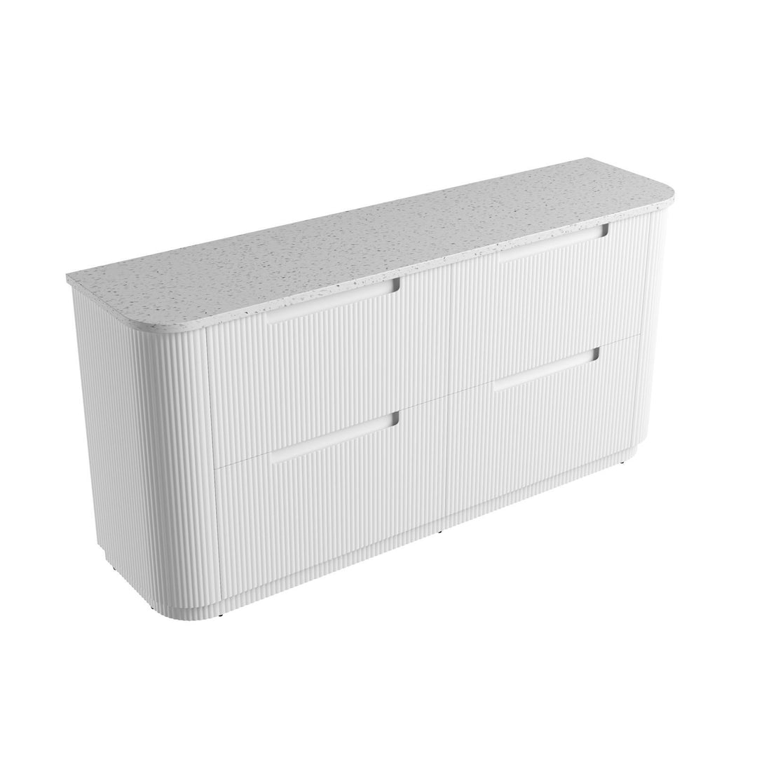 Aulic Curva Floor Standing Double Vanity - 1800mm - Design 10