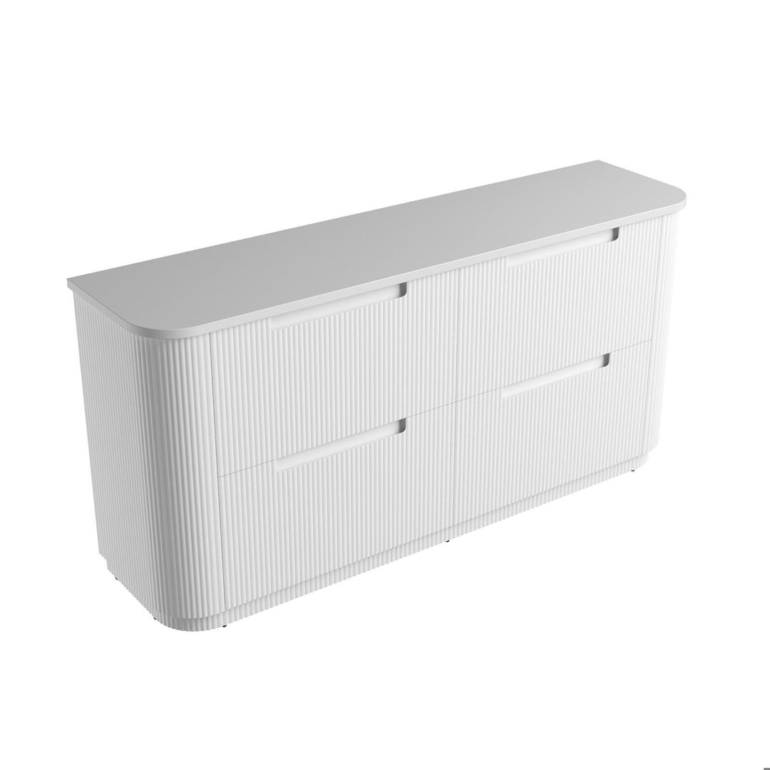 Aulic Curva Floor Standing Double Vanity - 1800mm - Design 10
