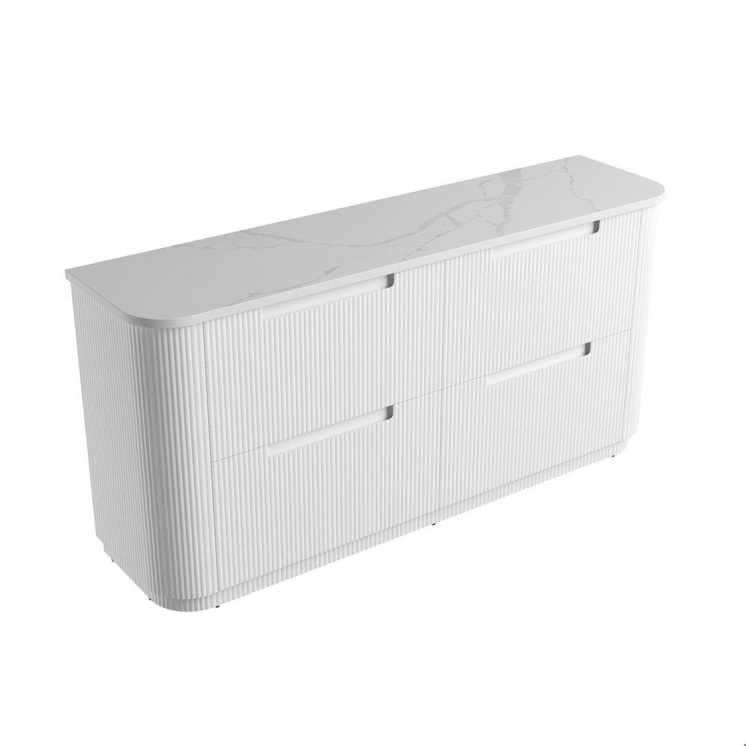 Aulic Curva Floor Standing Double Vanity - 1800mm - Design 10